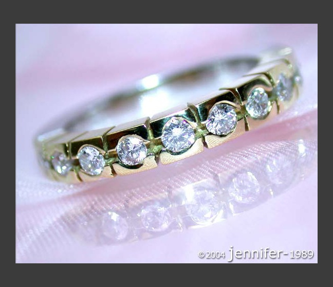 Timeless Diamond Eternity Ring (Two Tone Finish) Timeless Diamond Eternity Ring (Two Tone Finish)