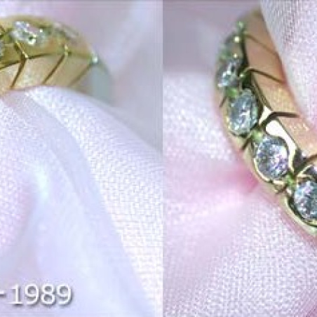 Timeless Diamond Eternity Ring (Two Tone Finish)