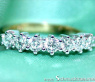 Precious Diamond Band in White & Yellow Gold 18k
