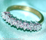 Precious Diamond Band in White & Yellow Gold 18k