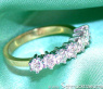 Precious Diamond Band in White & Yellow Gold 18k