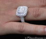 Terrific Diamond Square Ring (Princess & Brilliant Cut)