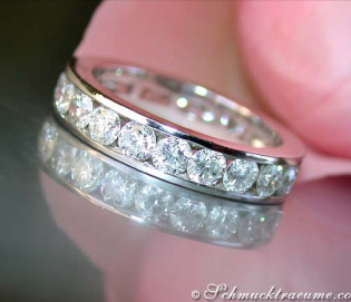 Stately Diamond Eternity Ring (Channel Setting)