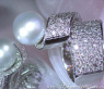Opulent Southsea Pearl Ring with Diamonds