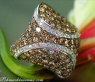 Impressive Brown & White Diamond Ring
