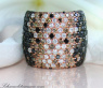 Stattlicher Ring mit schwarzen Diamanten, naturbraunen & weißen Brillanten