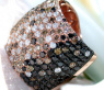 Stattlicher Ring mit schwarzen Diamanten, naturbraunen & weißen Brillanten