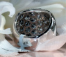 Magnificent Ring with Black, Natural Brown & White Diamonds