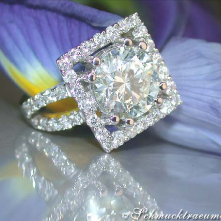 High-end Diamond Solitaire Ring (4,56 ct.)