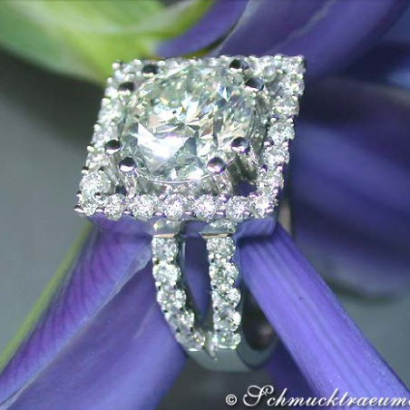 High-end Diamond Solitaire Ring (4,56 ct.)