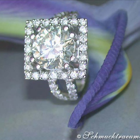 High-end Diamond Solitaire Ring (4,56 ct.)