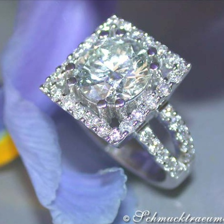 High-end Diamond Solitaire Ring (4,56 ct.)