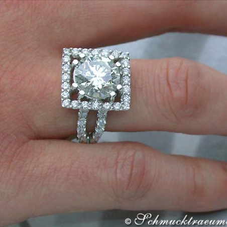 High-end Diamond Solitaire Ring (4,56 ct.)