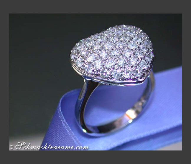 Cute Diamond Heart Ring Cute Diamond Heart Ring