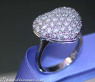 Cute Diamond Heart Ring