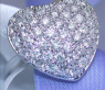 Cute Diamond Heart Ring