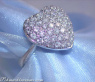 Cute Diamond Heart Ring