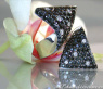Black & White Diamond Polkadot Ring