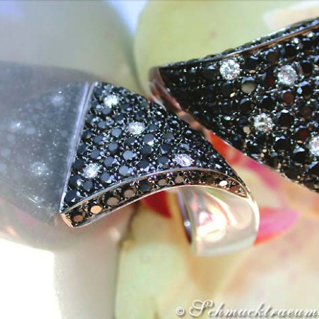 Black & White Diamond Polkadot Ring