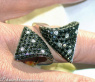 Black & White Diamond Polkadot Ring