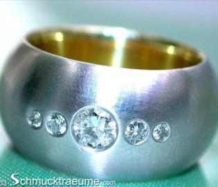 Attractive Diamond Band (Starry Sky Style)