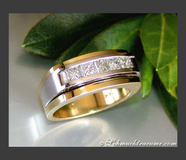 Heavy Men's Ring with Diamonds Heavy Men's Ring with Diamonds