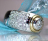 Stately Diamond Solitaire Ring (Two Tone Finish)