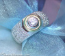 Stately Diamond Solitaire Ring (Two Tone Finish)