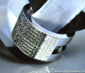 Plain Black & White Diamond Band