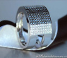 Plain Black & White Diamond Band