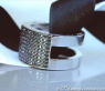 Plain Black & White Diamond Band