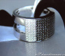 Plain Black & White Diamond Band