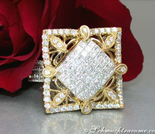 Excellent & Complexly Crafted Diamond Ring