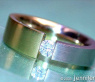Minimalist Diamond Solitaire Ring (Two Tone Finish)