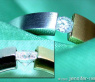 Minimalist Diamond Solitaire Ring (Two Tone Finish)