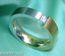 Minimalist Diamond Solitaire Ring (Two Tone Finish)