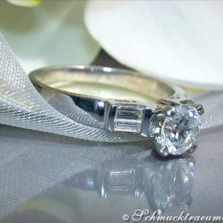 Diamond Solitaire Ring incl. Stacking Ring