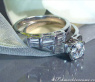 Diamond Solitaire Ring incl. Stacking Ring