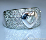 Stately Diamond Heart Solitaire Ring