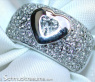 Stately Diamond Heart Solitaire Ring