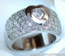Stately Diamond Heart Solitaire Ring