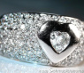 Stately Diamond Heart Solitaire Ring