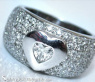 Stately Diamond Heart Solitaire Ring