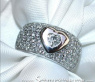 Stately Diamond Heart Solitaire Ring