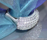 Exclusive Diamond Pavé Ring in White gold 18k