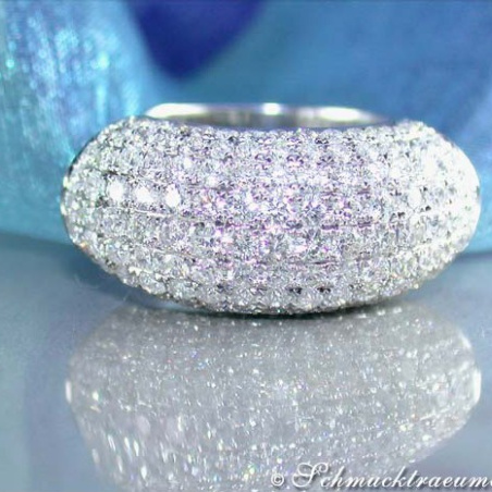Exclusive Diamond Pavé Ring in White gold 18k