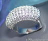Exclusive Diamond Pavé Ring in White gold 18k