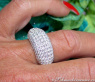 Exclusive Diamond Pavé Ring in White gold 18k