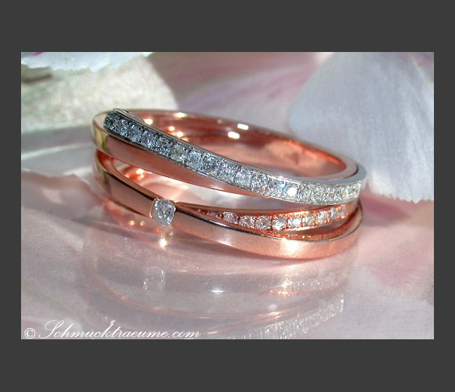Elegant Two Tone Diamond Ring Elegant Two Tone Diamond Ring