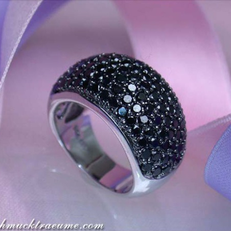 Stately Black Diamond Ring